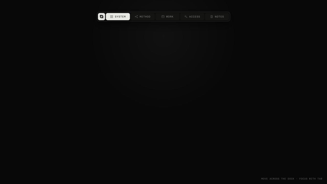 Diseño interactivo Animated Top Dock
