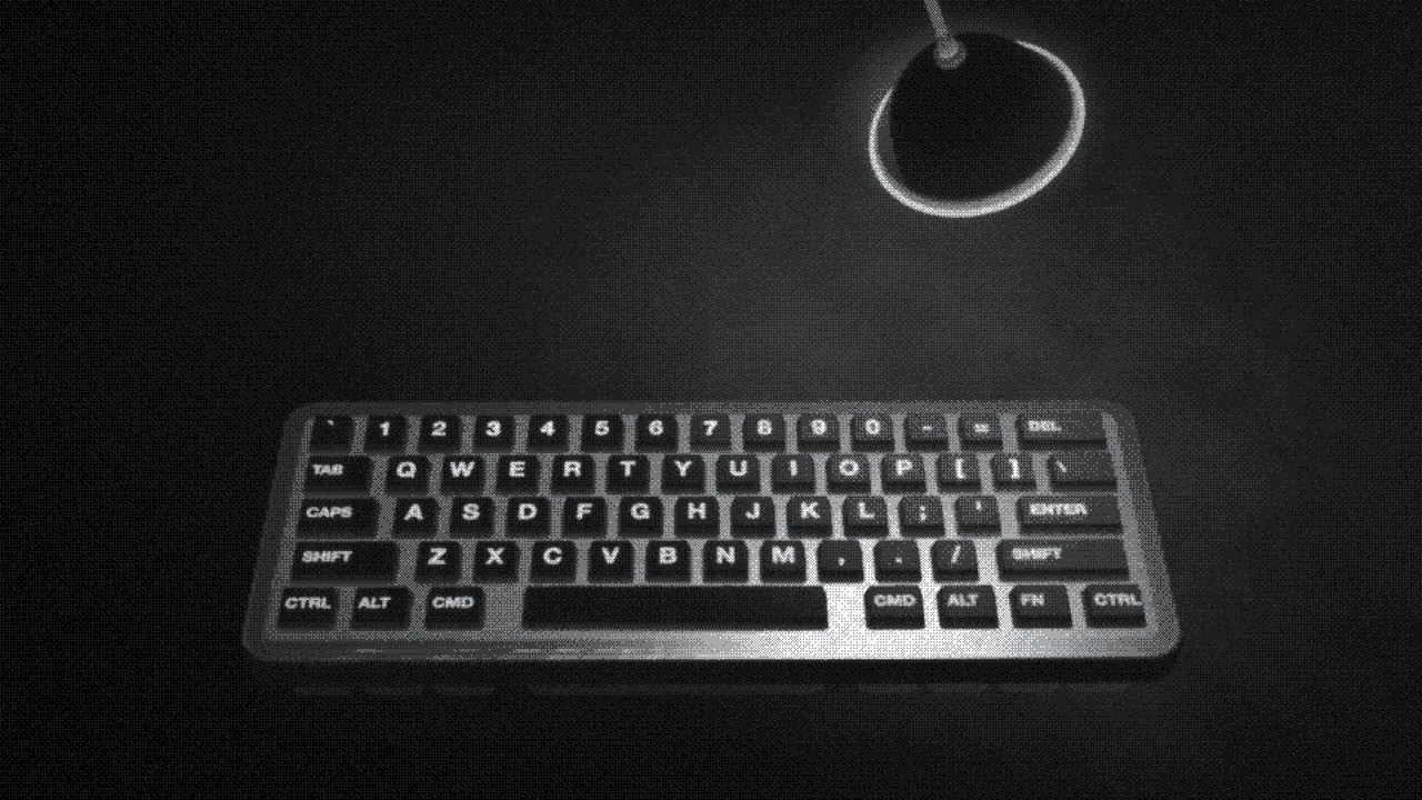 Diseño interactivo Halftone Keyboard