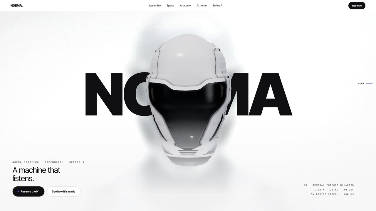 Diseño interactivo NOEMA N1