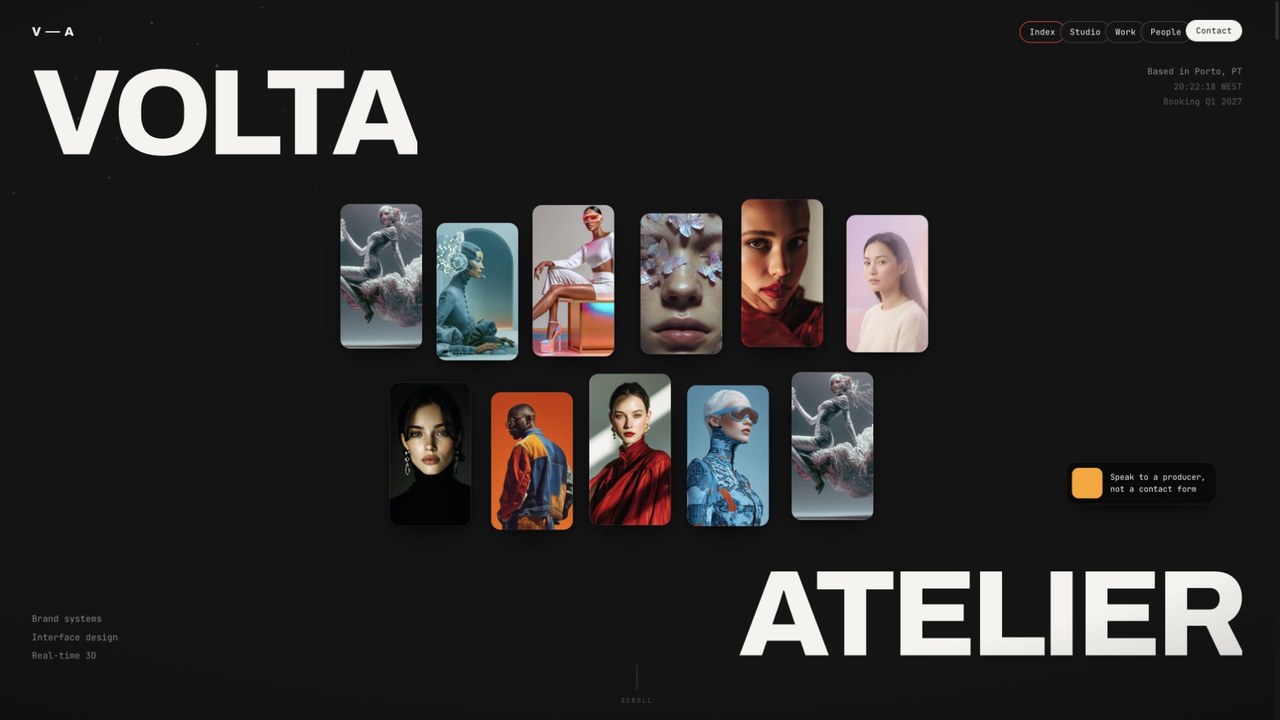 Diseño interactivo Volta Atelier